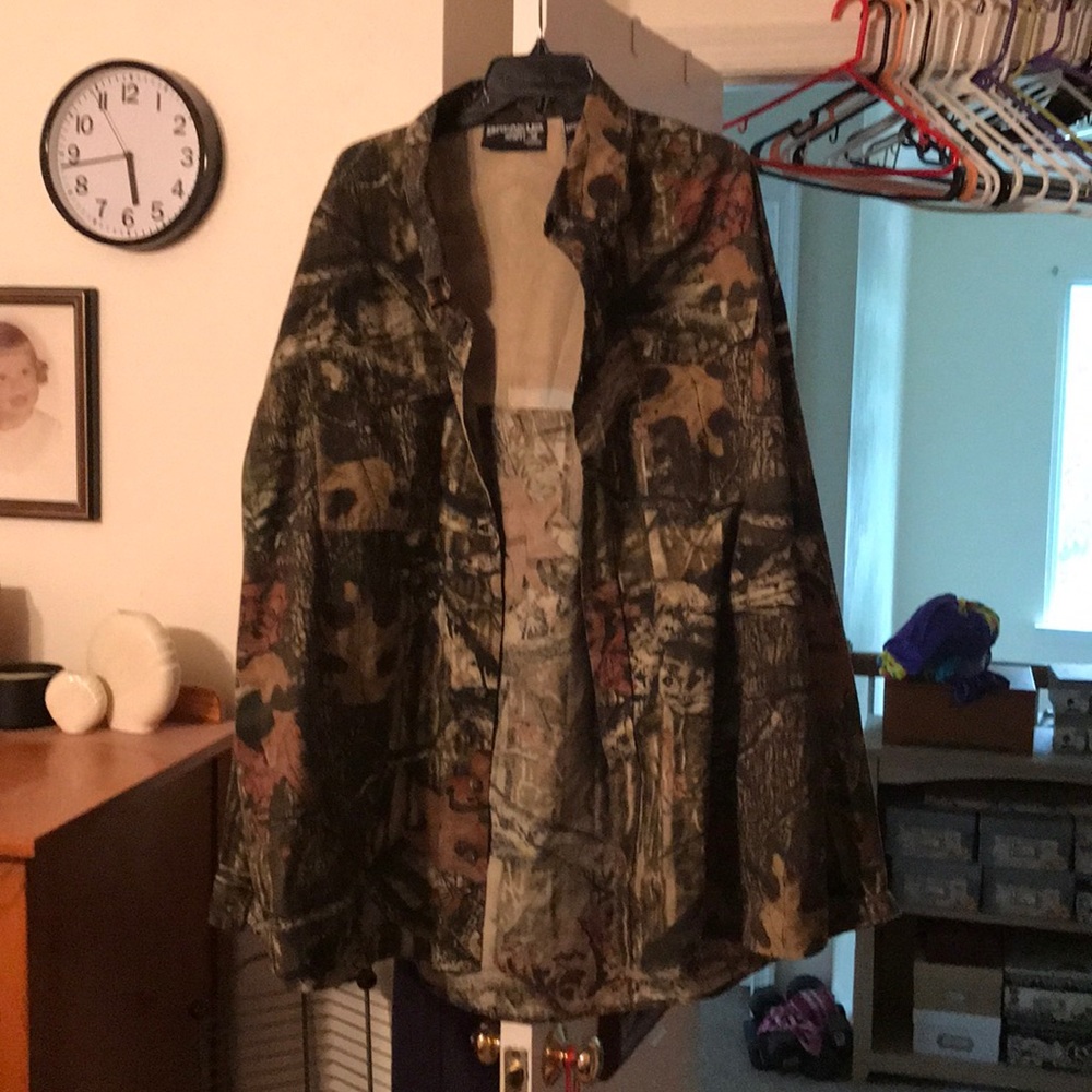 Button down camo shirt